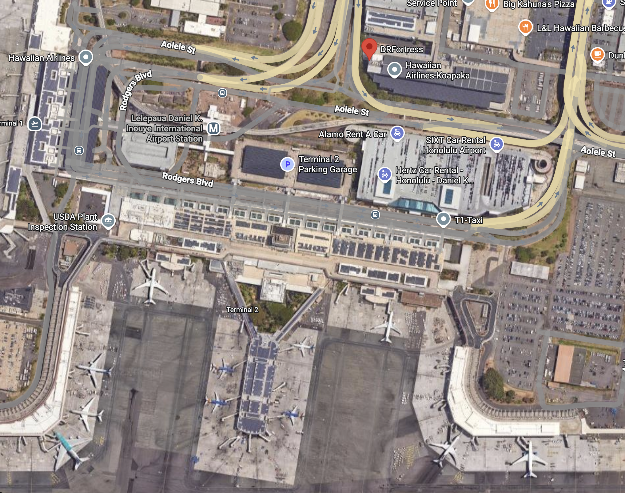 Airport Datacenter Map